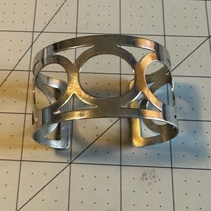 Silver cuff bracelet